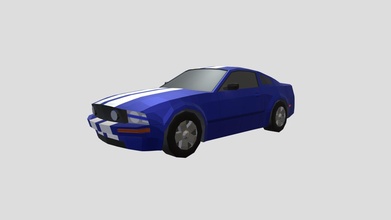Ford Mustang 2005 Lowpoly download frei 3d Modell rmillerecho 1015222 3d print model - Mito3D