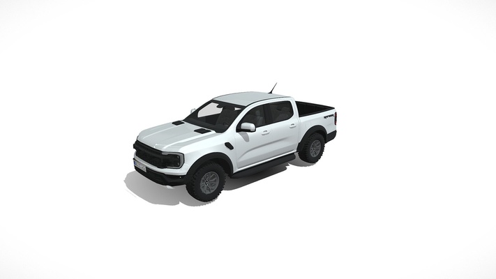 ford ranger raptor 2024 - buy royalty free 3d model by sujit mishra sujitanshumishra automobile truck terrain cars van 4x4 pickup adventure obj automotive cgi high-poly fbx performance commercial powerful edition rugged utility off-road 3drender blender vehicle lowpoly car off-roading noai business-vehicle 3d print model - Mito3D