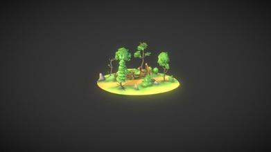 forest scene - download free 3d model mriot malgorzatariot 1e89d7e 3d print model - Mito3D