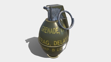 frag grenade - buy royalty free 3d model studio lab leonlabyk 4888321 3d print model - Mito3D