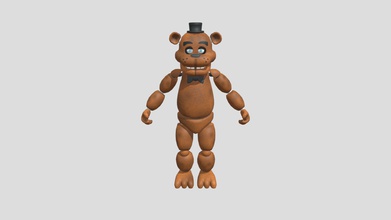 freddy fazzbear - download ücretsiz 3d model dragorex a86d003 el oso que te va matar por noche 3d print model - Mito3D