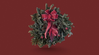 free happy holidays wreath - download 3d model grrhero 2ae47e8 3d print model - Mito3D