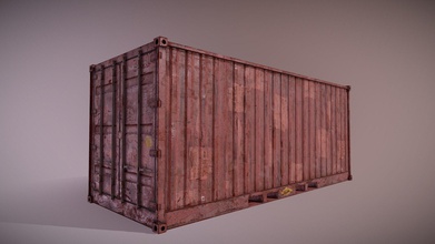freight container - pbr game ready buy royalty free 3d model dekogon b96e7bb 3d print model - Mito3D