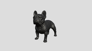 francés buldog comprar realeza gratis 3d modelo mj broncearse mjtan perro Bulldog Perro mascota 3d print model - Mito3D