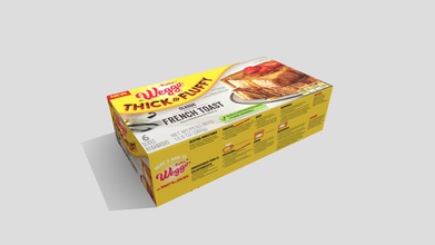 french toast - 3d-Modell mw mw3dart 45077bb low-poly-vr ar-Modell Lebensmittelgeschäft Gang 6 Tiefkühlkost mehr Supermarkt Produkte https skfbly 6stlt Französisch 3d print model - Mito3D