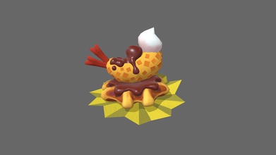 fried shwaffle - download free 3d model siapap 7063685 some fanart did splatoon 2 one my favorite games definetly have sunk way too much time into it 3d print model - Mito3D