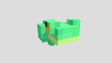 kurbağa grenouille Minecraft model 3d maksipatatoz 397b087 3d print model - Mito3D