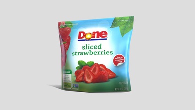 fraises congelées - modèle 3d mw mw3dart 3093b9d low-poly ar vr actif épicerie allée au supermarché 6 aliments surgelés des 3d print model - Mito3D