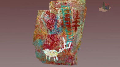 fs1851lrd palatki grotto panel 17 dstretch lrd - 3d model fofsedona a5dc5d7 small portion complex superposition archaic sinagua yavapai apache pictographs petroglyphs uses same input photographs used fs1851 but they have been processed algorithm enhance color variations determining types paint part ongoing project evaluate younger imagery over older petroglyph scratching additional information red rock district coconino forest can found following web sites http wwwsedonaredrocktrailsorg wwwfsusdagov recmain recreation volunteer opportunities including creation models other projects wwwfriendsoftheforestsedonaorg 3d print model - Mito3D