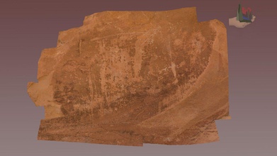 fs1859 palatki grotto panel 1 detail - 3d model fofsedona 7f4b699 area complex superposition probable archaic sinagua yavapai apache faint pictographs very fine scratched petrolgyhs part ongoing project evaluate younger imagery over older petroglyph scratching additional information red rock district coconino forest can found following web sites http wwwsedonaredrocktrailsorg wwwfsusdagov recmain recreation volunteer opportunities including creation models other projects wwwfriendsoftheforestsedonaorg 3d print model - Mito3D