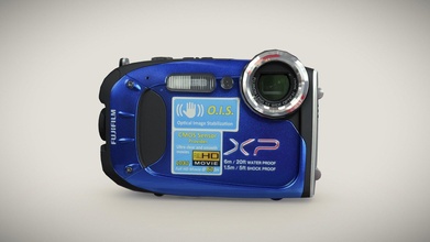 Fujifilm Finepix xp60 Blau robust Beweis Kamera Kaufen Lizenzgebühren frei 3d Modell 3doverstock 366871c 3d print model - Mito3D
