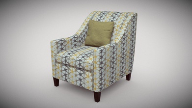 furniture chair accent - buy royalty free 3d model rdashkevicz 3c22173 3d print model - Mito3D