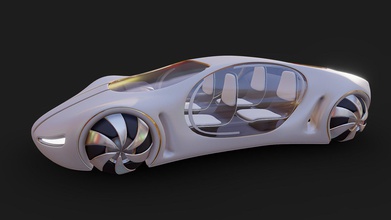future car 34 - buy royalty free 3d model giimann aee9efe detailed generic futuristic land air sea transport vehicle can used populate your sci-fi environments 3d print model - Mito3D