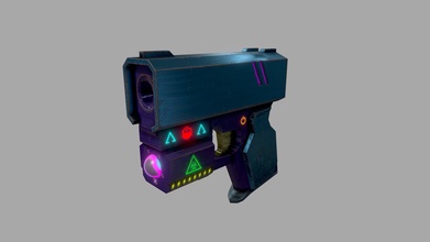 futuristisch Pistole download frei 3d Modell ernest Eescala c5ef23f 3d print model - Mito3D