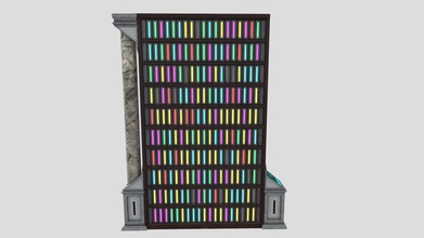futuristisch Bibliothek Fall Mantel 3d Modell bjsfreaked 3527d90 3d print model - Mito3D
