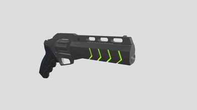 futuristic revolver - download free 3d model theo nelson e504051 3d print model - Mito3D