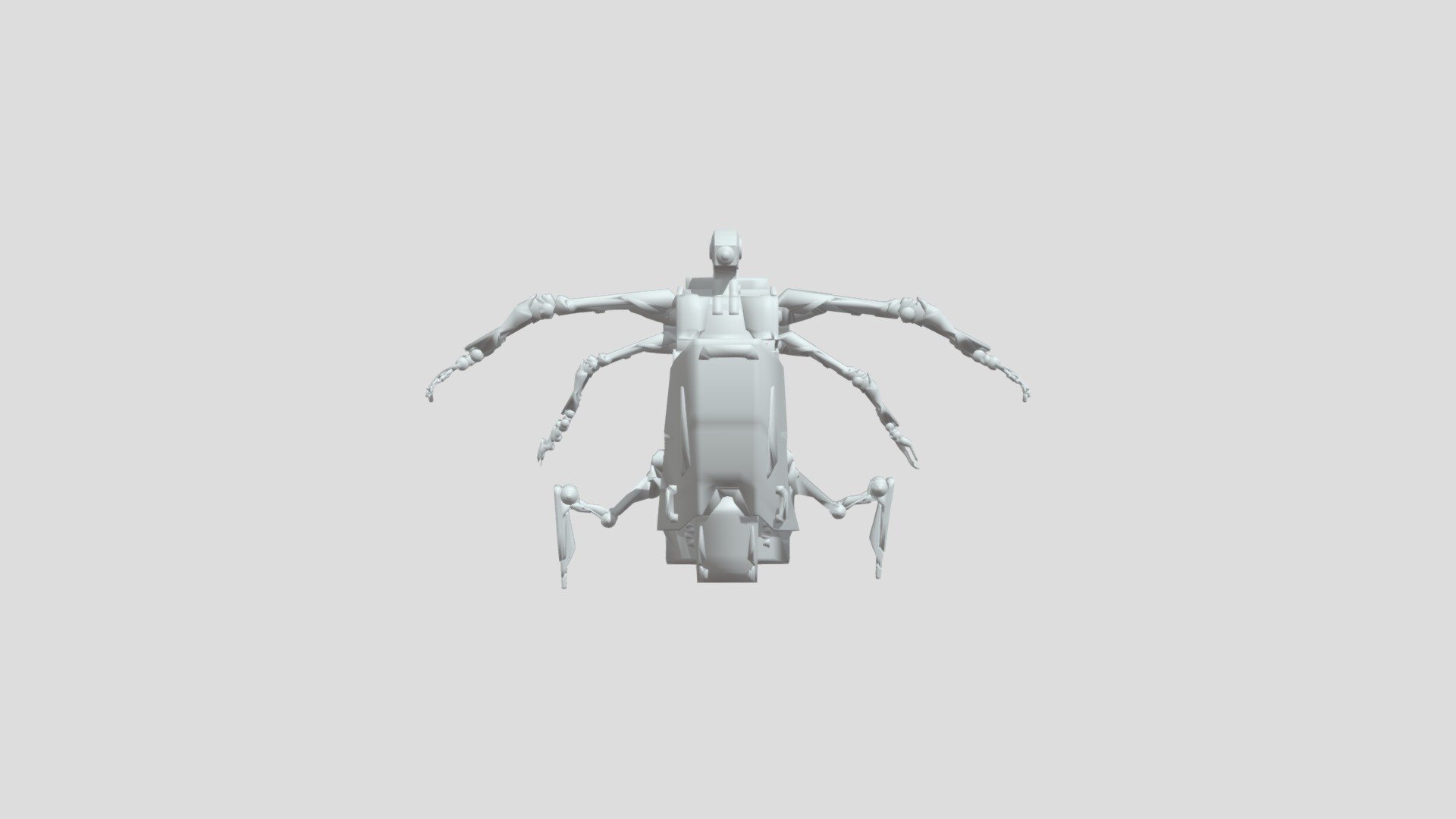futurista robô 3d modelo graco3d 897fd43 3D print model - Mito3D