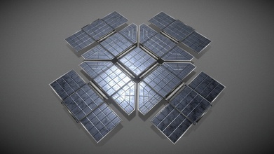 futuristic solar power module - buy royalty free 3d model 3dhaupt dennish2010 4ebe145 future blender-3d futuristic-solar-power-module sci-fi modular 3d print model - Mito3D