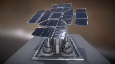 futuriste solaire Puissance tour acheter royalties libre 3d modèle 3dhaupt dennish2010 d692954 3d print model - Mito3D