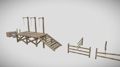 game-ready western objects - download free 3d model alih alihaghshenas821 455f0ca use you like atlas same buildings my profile so can create your game-scene all just 2 texture 3d print model - Mito3D