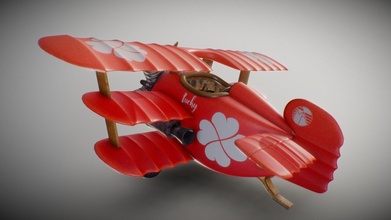 jogos arte estilizado tri plane 3d modelo Marcingart Marcingk 6698ff8 3d print model - Mito3D