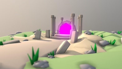 game level design - fantasy portal buy royalty free 3d model karthik naidu naidukarthik1997 0fa766b low poly scene conceptualized made me have used materials colors but there no vertex assigned feel use your games projects follow here sketchfab instagram instagramcom k3dart imkarthik1997 facebook facebookcom twitter twittercom please leave comment share views my work also if you buying rate write review 3d print model - Mito3D