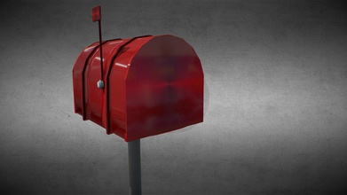 game ready animated mailbox postbox - download free 3d model omegaredza 582c0ce open animation made 3ds max import into ue4 3d print model - Mito3D