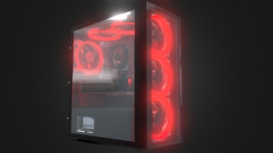 gaming pc - buy royalty free 3d model andddres 0a07ab8 3d print model - Mito3D