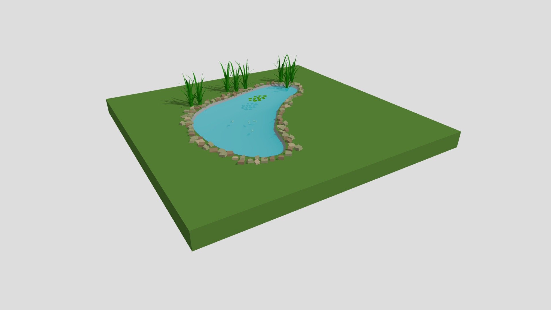 bassin jardin téléchargement gratuit modèle 3d rail lin e7c5302 3D print model - Mito3D