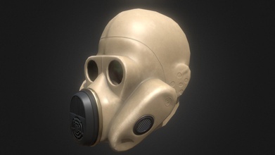 gas mask homyak game ready model - buy royalty free 3d andrey gulev anefiga02 743b3a6 lowpoly gameready 3d print model - Mito3D