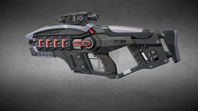 gauss rifle 'aspid' - buy royalty free 3d model sergeykuchmin 64e2b2e 3d print model - Mito3D