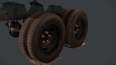 gaz-aaa rear wheels truck wwii 3dscan - buy royalty free 3d model aleksei vlasov nucld 9a23cef just scan vertex colors ply format deleted non-planar double-vertices lost vertices clean mesh may useful those historical vehicle 3d print model - Mito3D