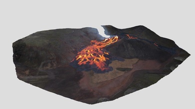 geldingadalir eruption 20032021 - 07 30 utc 3d model tt rufr istofnun slands natturufraedistofnun ec07c4c 3d print model - Mito3D