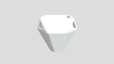 geometrische Blumen-Topf - download Kostenlose 3d-Modell kunalmagare 588eb9f attraktive einfache, aber nüchtern Blumentopf grundlegende inspiration Diamant 3d print model - Mito3D