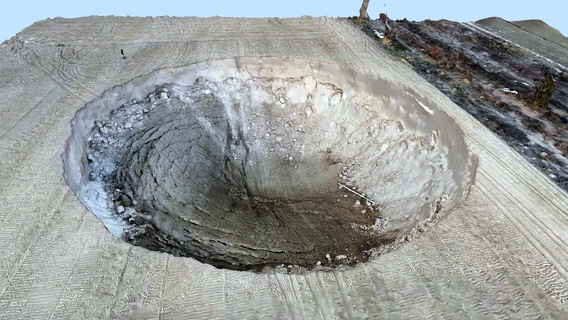 gigante agujero coñac pavo comprar realeza gratis 3d modelo libanciel grande terremoto cráter fotogrametría 3d print model - Mito3D