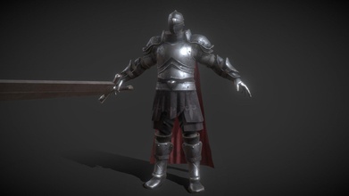 giant sword knight rigged game ready - buy royalty free 3d model yigesun 40daadd 3d print model - Mito3D