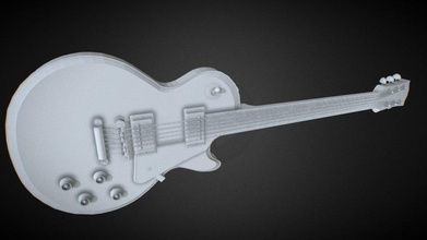Gibson les Paul standart 3d model Nadeshiko cdbbe43 3d print model - Mito3D
