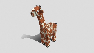 giraffe - minecraft model download free 3d imunic0 776eb1b 3d print model - Mito3D