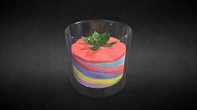 Glas Vase bunt Sand download frei 3d Modell dreamventurenvk ef9bb45 3d print model - Mito3D
