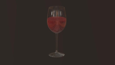 bicchiere di vino - scarica gratis 3d modello ussita 6abe7c3 3d print model - Mito3D
