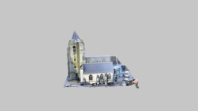 Kirche 39 acquin westb Gericht 3d Modell victordevaux59 69b1255 3d print model - Mito3D