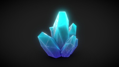 glowing crystals - download free 3d model susanking krolzuzannapl 1c2e277 perfect fantasy game scene feel use 3d print model - Mito3D