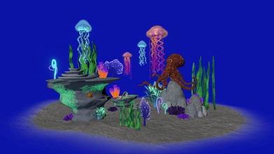 glowy ambiente subaquático - modelo 3d abbyrcohn 50e787c 3d print model - Mito3D