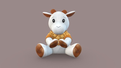chèvre peluche jouet acheter royalties libre 3d modèle Yanix bb08546 3d print model - Mito3D