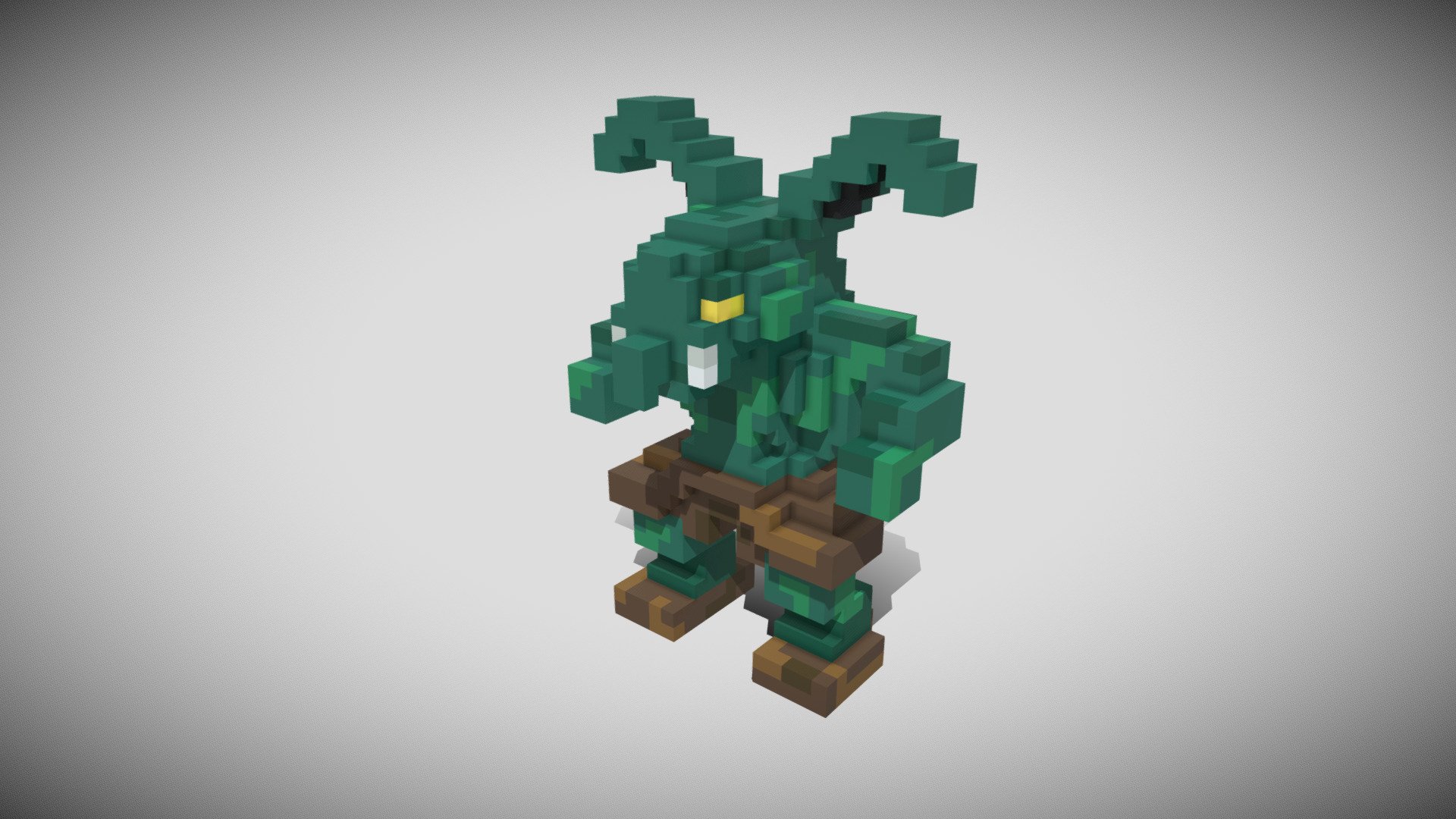 cin boi - download ücretsiz 3d model huntedgaming 4c6b640 küçük voxel goblin 3D print model - Mito3D