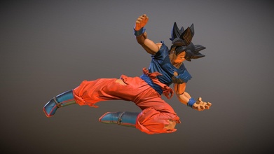 Goku 01 hd res 3d scansione acquistare royalty gratuito modello 3dscanx 785da2d 3d print model - Mito3D