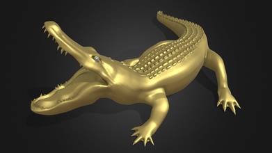oro alligatore acquistare royalty gratuito 3d modello jambul agungnurani efd41c8 3d print model - Mito3D