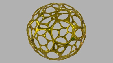 gold chaotic esphere - download free 3d model rodrivgm 697f857 3d print model - Mito3D
