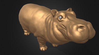 oro hipopótamo comprar realeza gratis 3d modelo jambul agungnurani a2c098f 3d print model - Mito3D