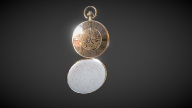 oro tasca orologio acquistare royalty gratuito 3d modello pbr3d 21bede5 3d print model - Mito3D